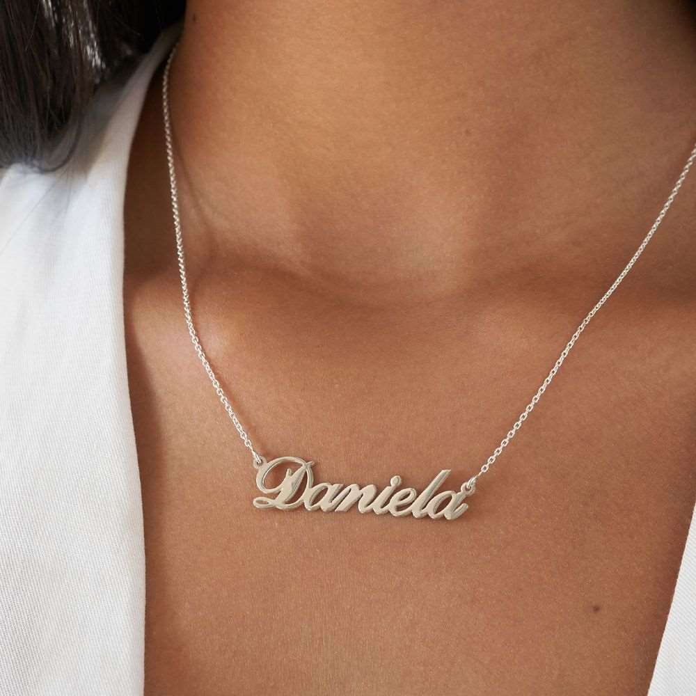 Personalized Ruby Name Necklace